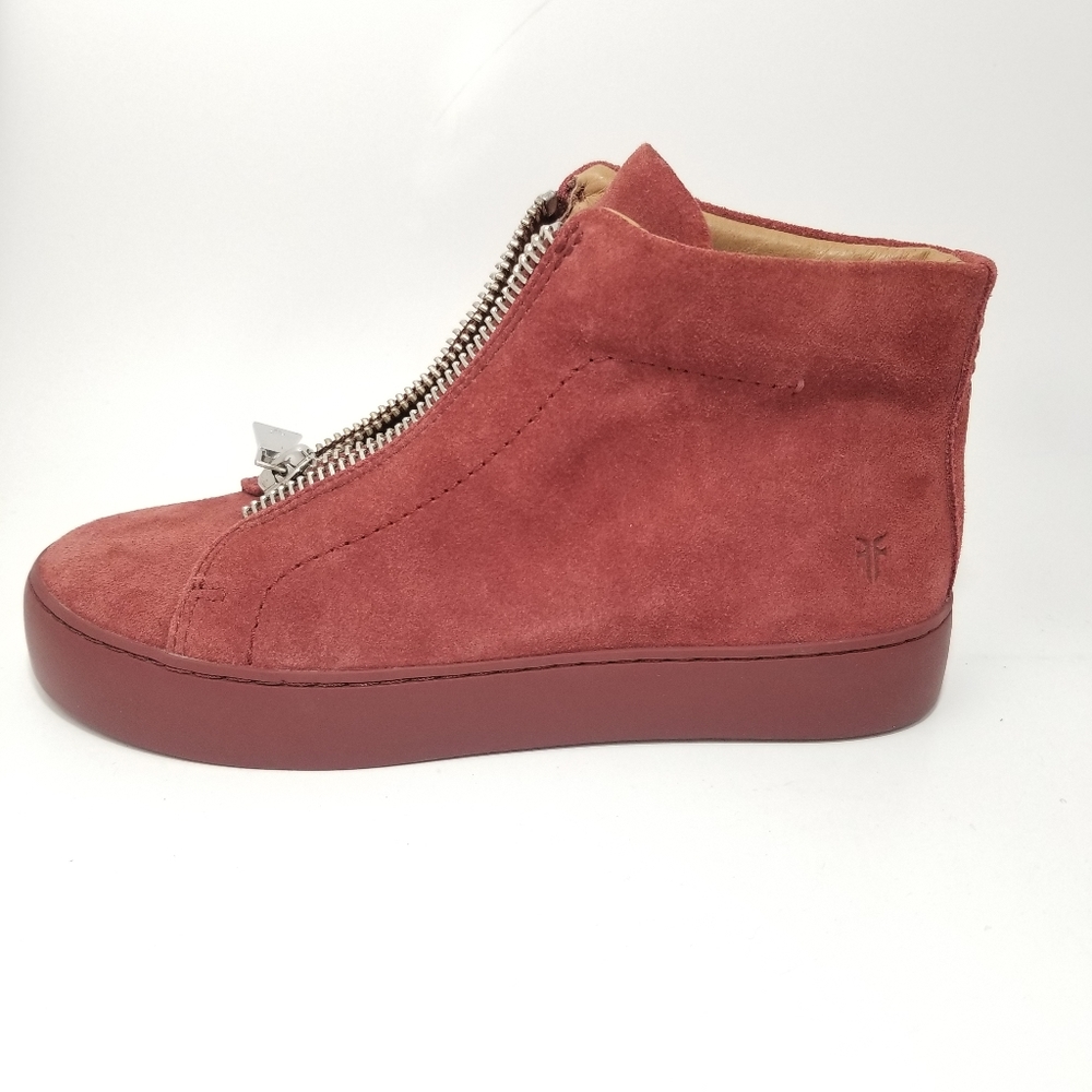 Frye Lena Suede Leather ankle boots Double Zip Slip On Women’s Size 6